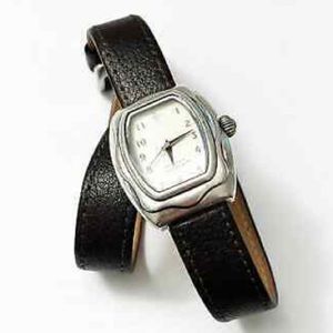 Silpada That’s a Wrap Brown Leather Wrap Double Strap Watch T1896